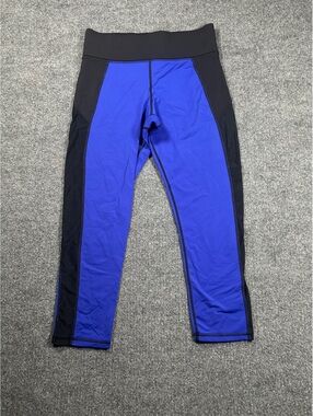 Michi Women's Blue and Black Athletic Leggings Size M/M